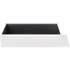 Rössler SOHO - Vassoio portadocumenti A4, formato A4, organizer da scrivania in carta, impilabile, organizer da ufficio, accessori da scrivania, 32 x 26 x 6 cm, 1 pezzo, colore: Bianco