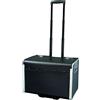 ALASSIO Trolley Parma in finta pelle, nero, ca. 37 x 53 x 37 cm, con 2 lucchetti TSA, Nero, 53 cm, Borsa ventiquattrore