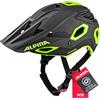 ALPINA Unisex - Adulti, ROOTAGE Casco da bicicletta, black-neon-yellow, 52-57 cm
