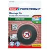 TESA Nastro biadesivo Powerbond - per esterni - 1,9 cm x 1,5 m - bianco - Tesa (unità vendita 1 pz.)