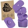 MySweetStitch - 25 x FreeStyle Libre 1 & 2 cerotti sensore, Overpatch ovale Ø 70 x 55mm, con foro di ventilazione, cerotto impermeabile, traspirante, delicato sulla pelle, Viola