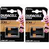 Duracell 2X Duracell 245 2CR5 Lithium (2 Blister Da 1 Batteria) 2 Pile