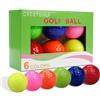 Crestgolf Mixed Colored Golf Ball, Driving Range Balls, Golf Practice Ball, 2 stili per la vostra scelta (6pcs miniballs)