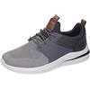 Skechers Delson 3.0 Cicala, Scarpe da ginnastica Uomo, Grigio Nero Maglia A Maglia W Sintetico, 40 EU