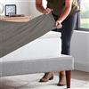 IlGruppone Il Gruppone Passione Casa Lenzuolo sotto 100% Cotone per Materassi Alti Fino 30 Cm Avvolgente Lenzuola con Angoli Elastici Singolo Matrimoniale Copri Topper Salvamaterasso - Tortora - Matrimoniale