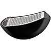 Alessi Parmenide AARU01 B - Grattugia con Raccoglitore in Resina Termoplastica e Acciaio Lucido, Nero