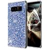 OKZone Cover Samsung Galaxy Note 8, Custodia Lucciante con Brillantini Glitters Ultra Sottile Designer Case Cover per Samsung Galaxy Note 8 (Blu)