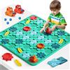 burgkidz Giocattoli per Bambini STEM Labirinto Giochi da Tavolo, Grandi 56 x 56cm Logico Giochi di Società Puzzles per Multiplayer e Famiglia, Regali di Compleanno Educativo per Ragazzi Ragazze 4-8 Anni