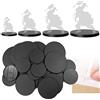 Evemodel Modello base rotonda 60 mm, 80 mm, 90 mm, 100 mm, base in plastica per tavolo di sabbia, giochi di guerra, tavolo con base mista (50 pezzi)