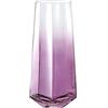 Laughhe Vaso di Fiori in Vetro, Altezza 25cm Conico in Vetro Vasi Di Cristallo Per Fiori, Vaso Di Vetro Senza Piombo Bottiglia da Piante e Fiori Trasparente Vasi Decorativi per Casa Ufficio (viola)