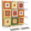 Coopay Granny - Tavola di blocco grande, 29 x 29 cm, per Granny Square, per lavori a maglia e uncinetto, 30 perni in acciaio inox