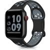 DigiHero Cinturino Sportivi Compatibili con Apple Watch 38mm 40mm 41mm 42mm 44mm 45mm,Cinturini ci Ricambio in Silicone Morbido e Traspirante per iWatch Serie 8/7/6/5/4/3/2/1/Se/Ultra A