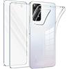 Vauki Cover per Xiaomi Redmi Note 11 Pro con 2 Pezzi Vetro Temperato,Custodia Ultra Trasparente Silicone Morbido TPU e Pellicola Protettiva,Antiurto Sottile Cellulare Case per Redmi Note 11 Pro 6.67