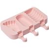 Fisura - Stampi per gelato Stampi per gelato in silicone senza BPA. Stampi a forma. Stampi per gelato con bastoncini e coperchio riutilizzabili. (Gelato)