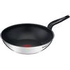 Tefal PRIMARY padella wok 28 cm, in acciaio inox con antiaderente