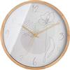 Casablanca modernes Design Casablanca Orologio da parete rotondo XL - grande orologio da appendere - Materiale MDF con motivo quadrante - Colore: bianco marrone - per 1 batteria AA da 1,5 V (non inclusa) - Ø 41,5 cm