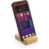 Supporto cellulare in bamboo personalizzato Archibald personalizzate o neutre