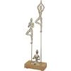 Casablanca modernes Design Casablanca - Scultura decorativa in legno, per yoga, per soggiorno, idea regalo, altezza 51 cm