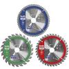 kwb Set di lame circolari 160 x 25/20 / 16 mm per seghe circolari portatili per pannelli e materiali da costruzione in legno incl. anelli di riduzione da 16 e 20 mm