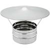 UTILFER Testa Camino Acciaio Inox Base Tonda - Canne Fumarie - 130