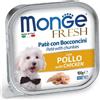 Monge Fresh Pollo Paté e Bocconcini Vaschetta 100g Cani Adulti