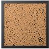 Bi-Office, Bacheca Black & White, Lavagna In Sughero Con Inclusioni Nere EVA, Cornice Nera MDF, 45x45cm