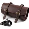evomosa Borsa da sella per moto, mini forcella da moto, manubrio in pelle PU, custodia per attrezzi (D)