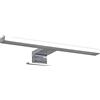 Kiamami Valentina - Lampada LED da 30 cm per Specchio Bagno | Cromata | Facile Installazione | Ideale per Specchi a Filo Muro con o Senza Telaio, Metallo