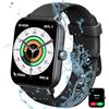 Loddery Smartwatch Uomo Donna, 1,85'' Loddery Orologio Smartwatch con Alexa Chiamata Bluetooth e Risposta Vivavoce, Smart Watch con Contapassi, Cardiofrequenzimetro da Polso, Orologio Fitness per Android iOS