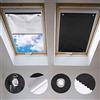 Johgee Tenda a rullo per lucernario, termica, con rivestimento argentato, per lucernari Velux (UK 08-116 x 120 cm)