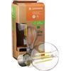 LEDVANCE Lampada a risparmio energetico a LED, lampadina a filamento di vetro, E27, bianco caldo (3000K), 2,5 watt, sostituisce la lampadina da 40W, altamente efficiente, confezione da 6