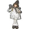 F.G.F. Import Export Linea Tessuto LED Beige/Bianco Fatina 42cm