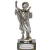 DONREGALOWEB San pancrazia in Nichel con Base in Marmo e Statuetta in Colore Argento (Uni), 5x5x12cm
