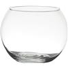 INNA-Glas Vaso Rotondo TOBI in Vetro, Trasparente, 12cm, Ø 14cm - Portacandela/Boccia di Vetro