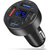 AXFEE Caricabatterie Auto 66W, 4 Porte USB (3 A3.1A + 1 66W), Caricatore Accendisigari Universale Con Ricarica Rapida per iPhone Pro/Max14/13/12/Samsung/Huawei/Xiaomi