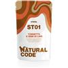 Natural Code Sterilised Buste in Acqua di Cottura 70 gr - ST01 - tonnetto e semi di lino Cibo umido per gatti