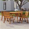 Vidaxl 1244394 vidaXL Tavolo da Giardino 150x90x75 cm Legno Massello di Acacia