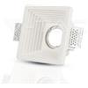 V-TAC VT-867 3151 Portafaretto LED da Incasso Quadrato GU10 e GU5.3 (MR16) Corpo in Gesso Bianco