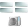 Daikin FTXJ25AS FTXJ25AS FTXJ35AS FTXJ35AS 4MXM80A Climatizzatore Quadri Split Parete Emura3 Silver/Argento 9+9+12+12 R-32 WIFI