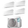Daikin FTXJ20AW FTXJ20AW FTXJ25AW FTXJ35AW 4MXM68A Climatizzatore Quadri Split Parete Emura3 Bianco / White 7+7+9+12 R-32 WIFI
