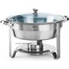 HENDI Chafing dish rotondo - Contenitori per combustibile - mm Ø 390 x 270 h