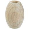 Olive in Legno Naturale per Macramè 28 x 44 mm