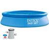 Intex Easy Set With Filter Cartridge Pump 305x61 Cm Pool Blu 305 x 61 cm