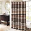Madison Park Princeton Tenda Doccia in Tessuto Jacquard Rosso 182,9 x 182,9 cm