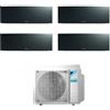 Daikin FTXJ20AB FTXJ20AB FTXJ25AB FTXJ25AB 4MXM68A Climatizzatore Quadri Split Parete Emura3 Black/Nero BTU 7+7+9+9 R-32 WIFI