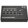 qtx MM41 - Mini mixer per microfono, 4 canali, colore: Nero