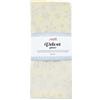 Tessuto Velluto Bianco Latte con Fiocchi di neve Glitter