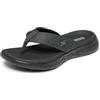 Skechers On-the-go 600 - 15304, Infradito Donna, Nero, 40 EU