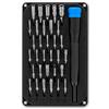 iFixit Moray Precision Bit Set, set di punte e cacciavite di precisione, con 32 punte (4 mm) per riparazioni di smartphone, tablet, console, portatili