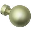 Gardinia Terminali a Sfera intagliata per bastoni per Tende, 2 Pezzi, incl. Materiale di Montaggio, Linea Kira